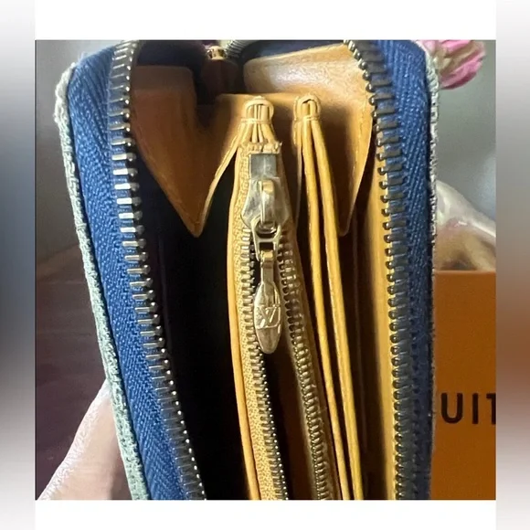 Authentic Louis Vuitton Denim Monogram Wallet - Picture 8 of 8